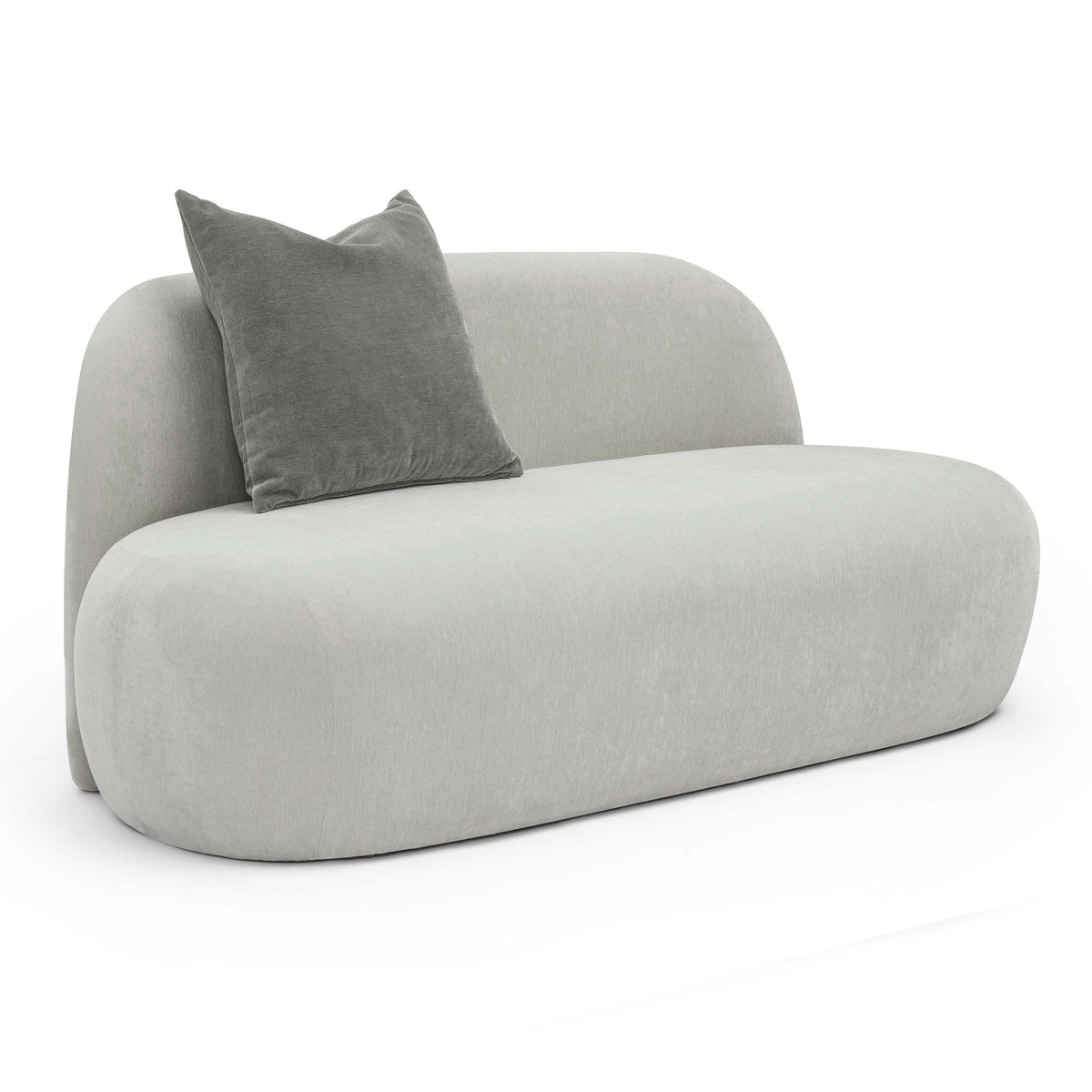 Carraway Grey Upcycled Contract-Grade Chenille Loveseat by TOV Furniture – photo 2 of 5