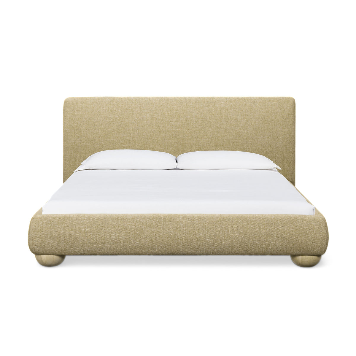 Rayne Honey Textured Fabric King Bed by TOV Furniture – photo 1 of 8