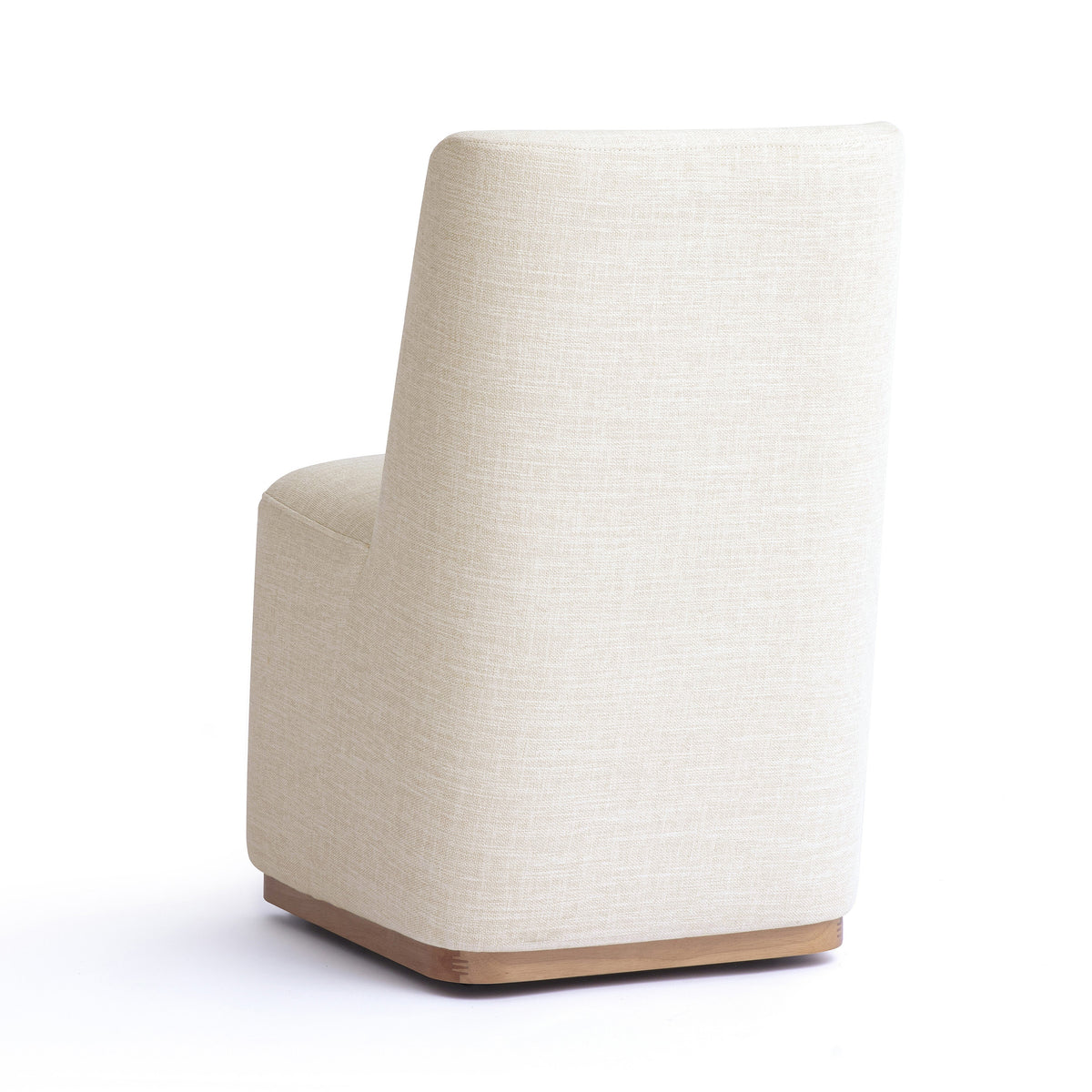 Melissa Cream Performance Fabric Rolling Dining Chair by TOV Furniture – photo 5 of 6