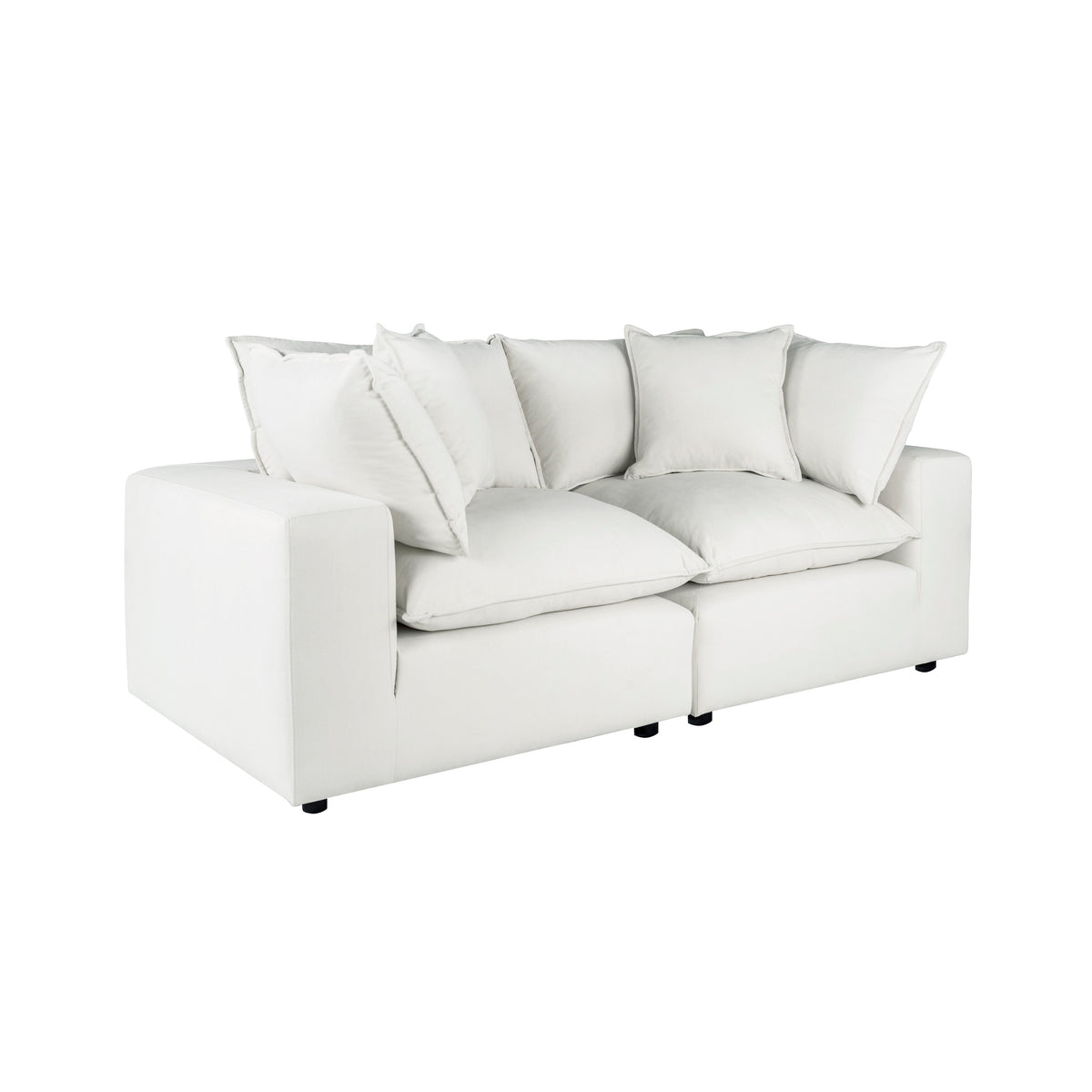 Cali 80" Pearl Performance Fabric Modular Loveseat by TOV Furniture – photo 3 of 7