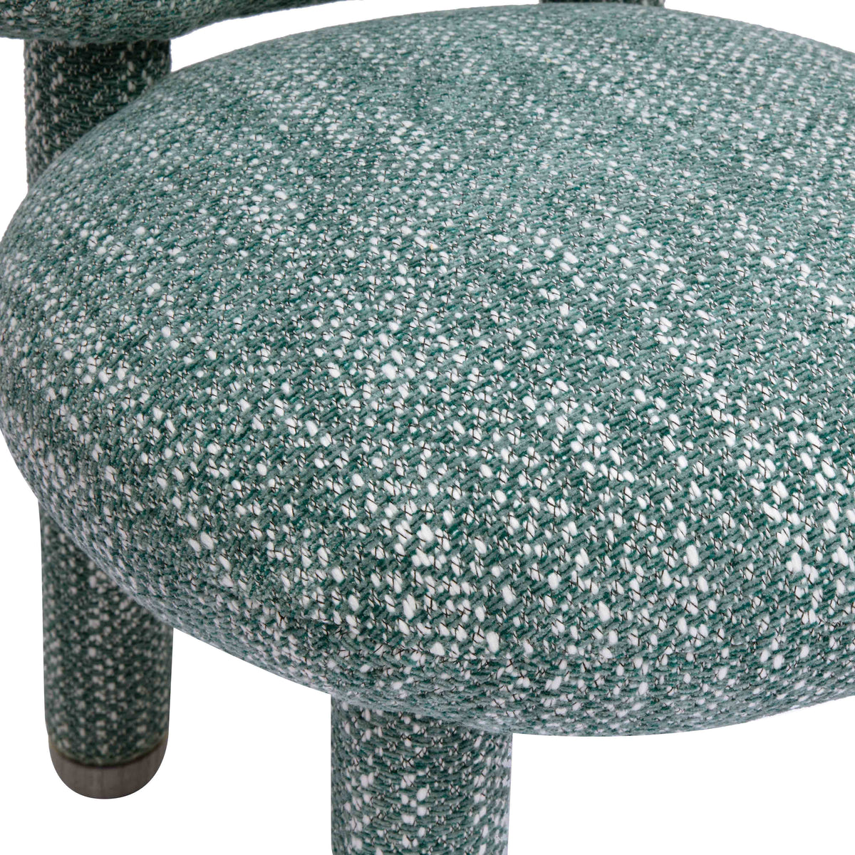 Manu Teal Nubby Performance Fabric Side Chair by TOV Furniture – photo 5 of 8