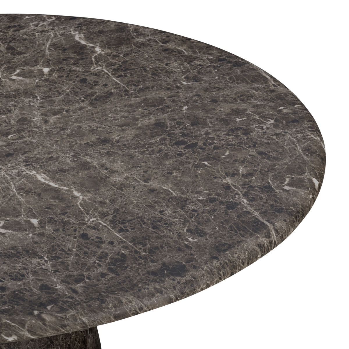 Cynthia 54" Dark Emperador Faux Marble Indoor/Outdoor Dining Table by TOV Furniture – photo 3 of 5