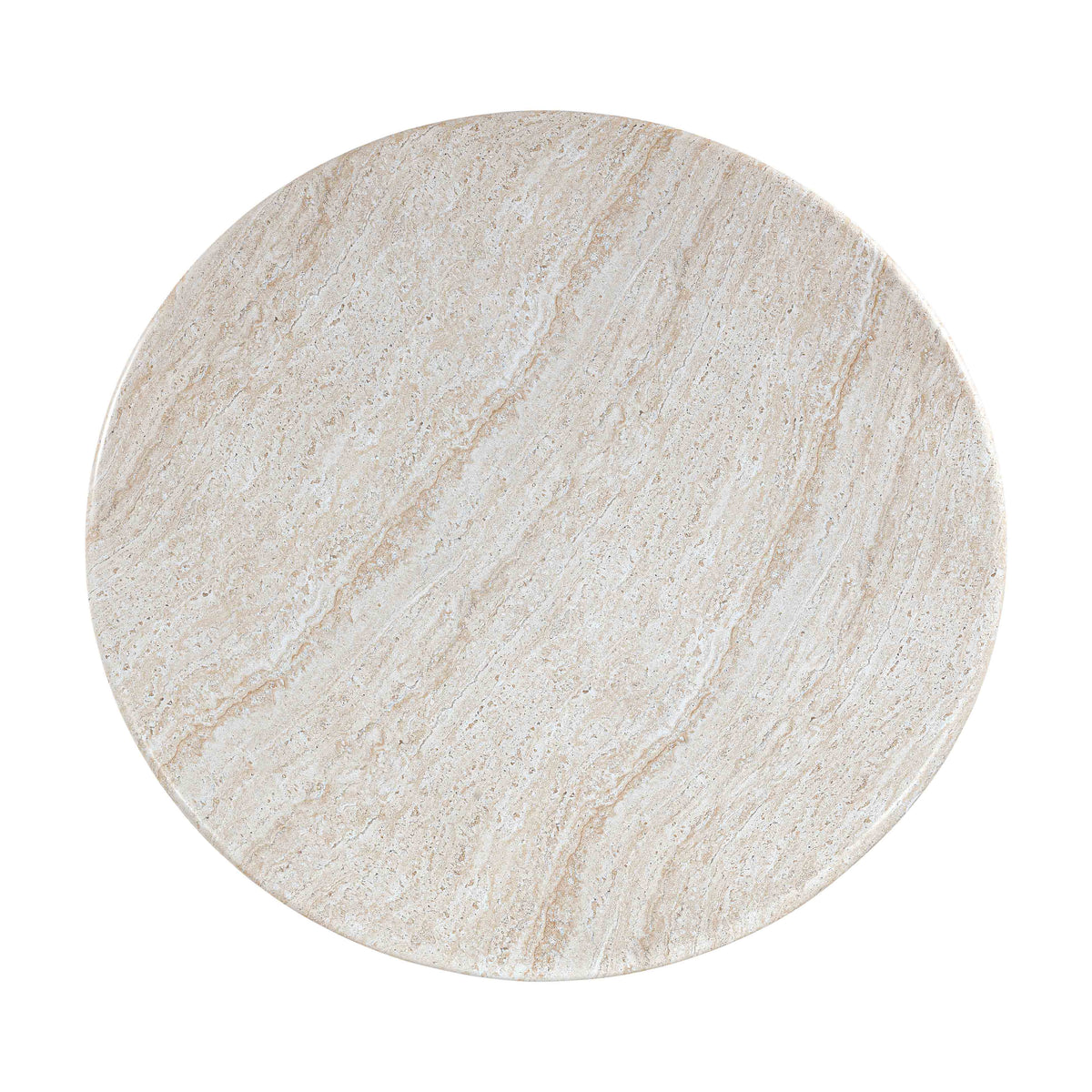 Cynthia 54" Faux Travertine Indoor/Outdoor Concrete Round Dining Table by TOV Furniture – photo 5 of 7
