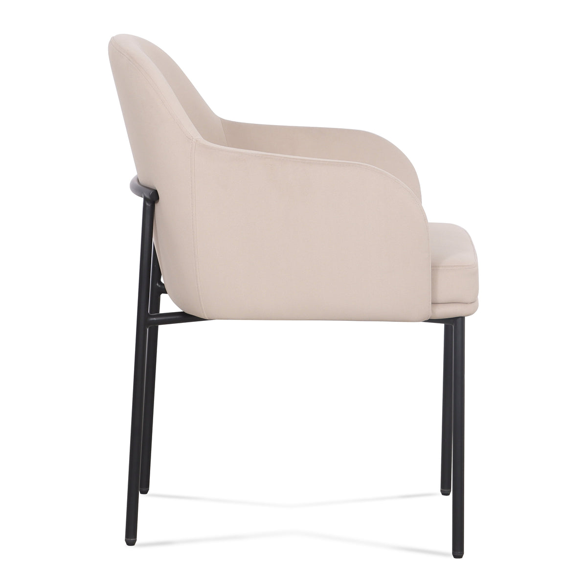 Sydney Performance Velvet Armchair - Set of 2 in Taupe by TOV Furniture – photo 5 of 7