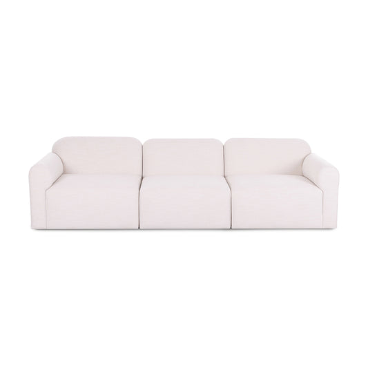 Gorge 116" Cream Performance Sofa by TOV Furniture – photo 2 of 5