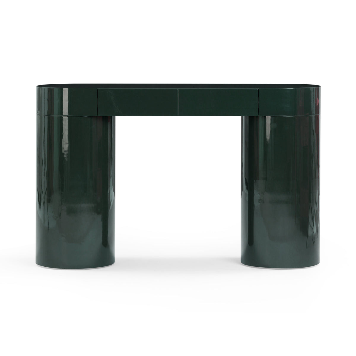 Mira 50" Deep Green High Gloss Console Table by TOV Furniture – photo 1 of 10