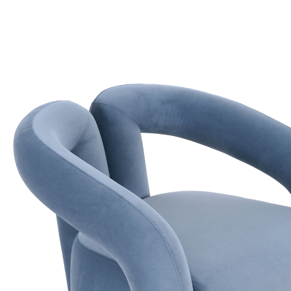 Jenn Blue Performance Velvet Accent Chair by TOV Furniture – photo 7 of 8