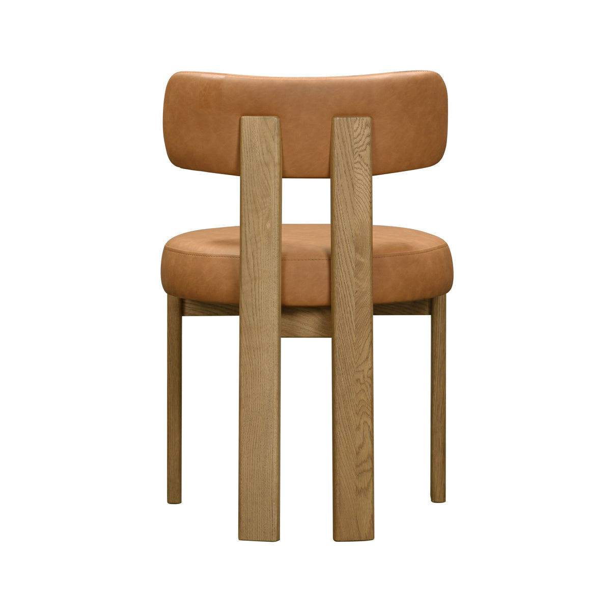 Odessa Saddle Brown Performance Vegan Leather Dining Chair by TOV Furniture – photo 5 of 8