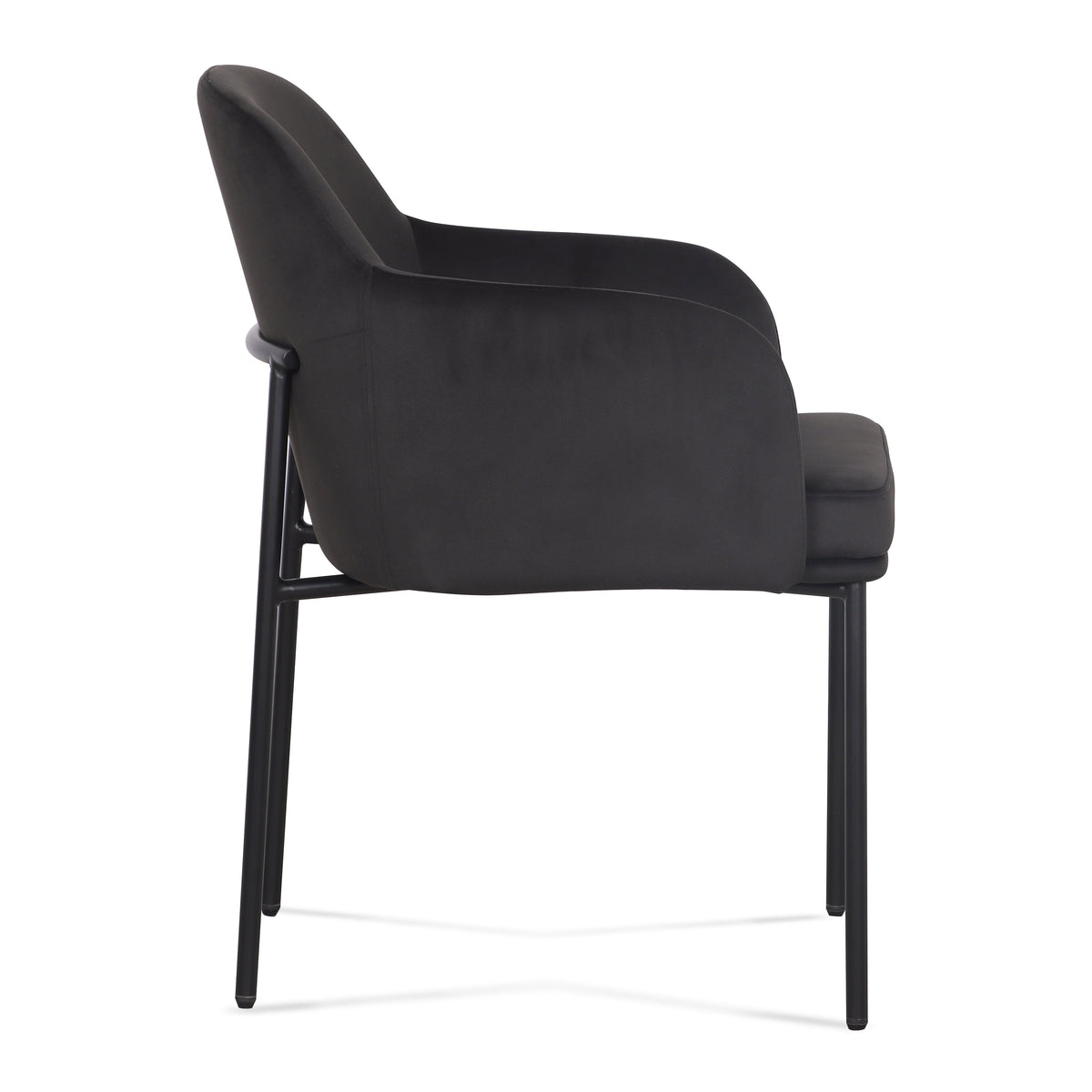 Sydney Performance Velvet Armchair - Set of 2 in Black by TOV Furniture – photo 5 of 7