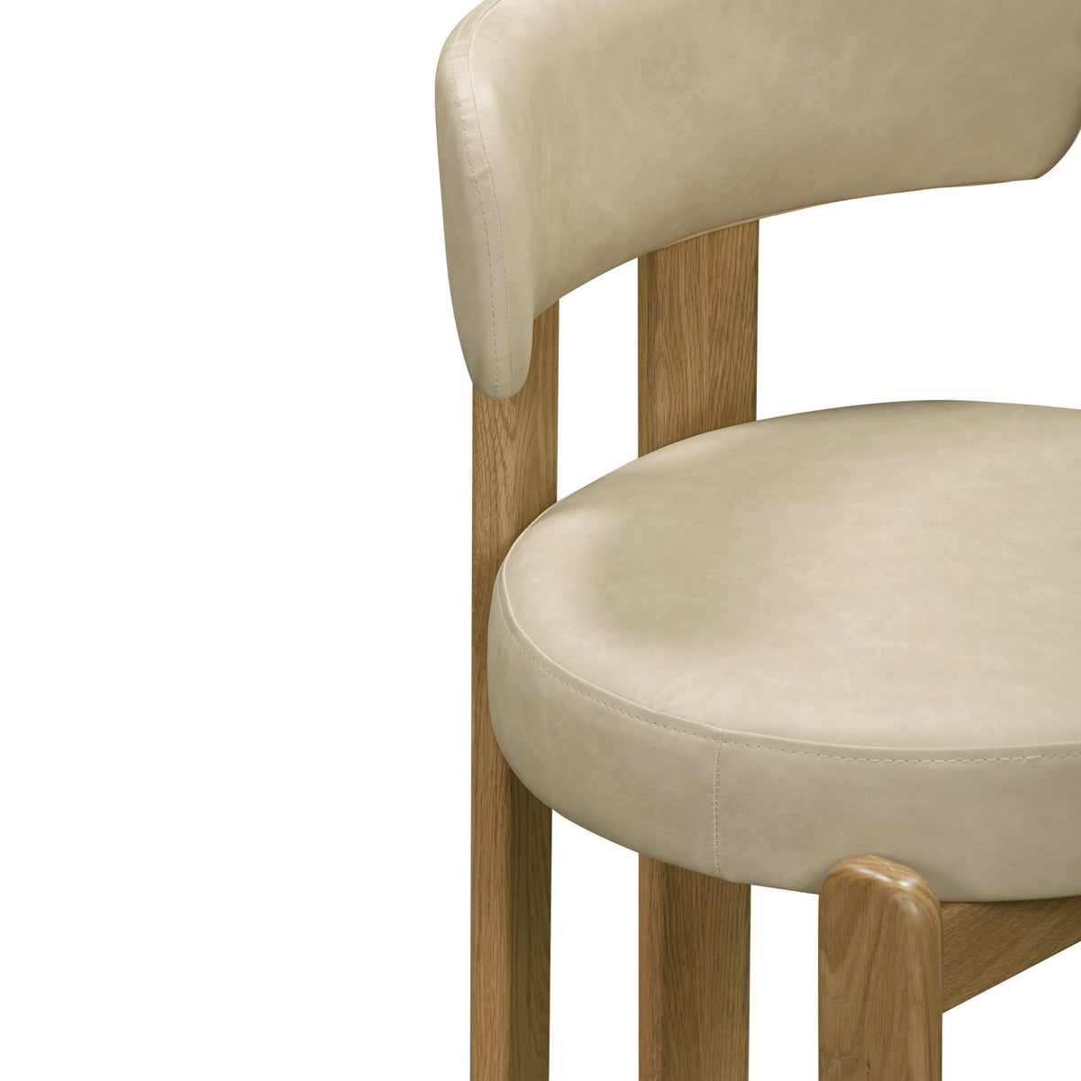 Odessa Taupe Performance Vegan Leather Dining Chair by TOV Furniture – photo 6 of 8