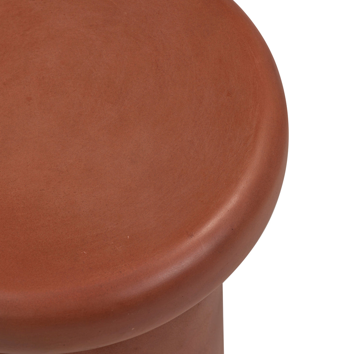 Lydia Red Concrete Indoor/Outdoor Side Table by TOV Furniture – photo 4 of 7