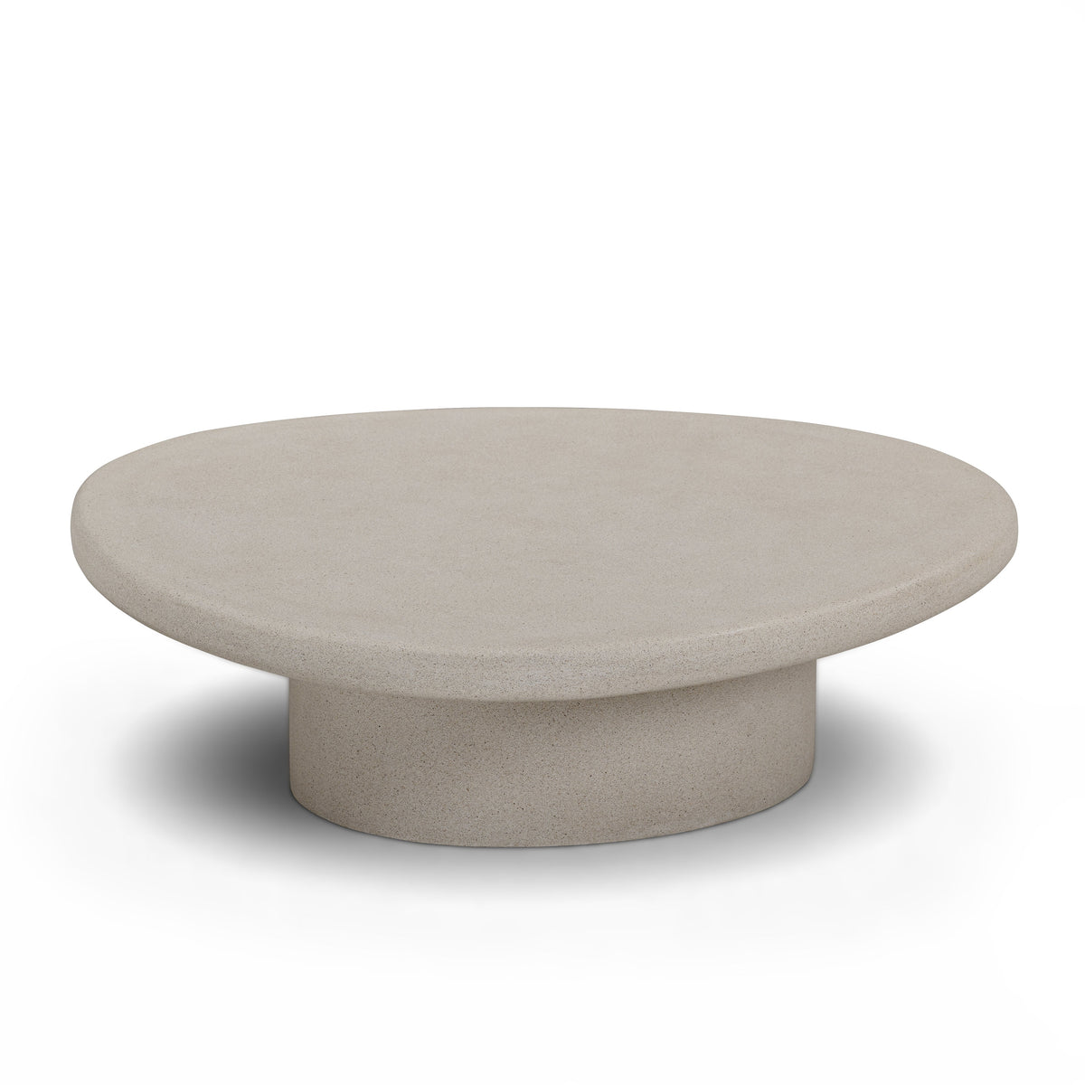 Jade Cream Concrete Indoor/Outdoor Nesting Coffee Table Set by TOV Furniture – photo 6 of 11