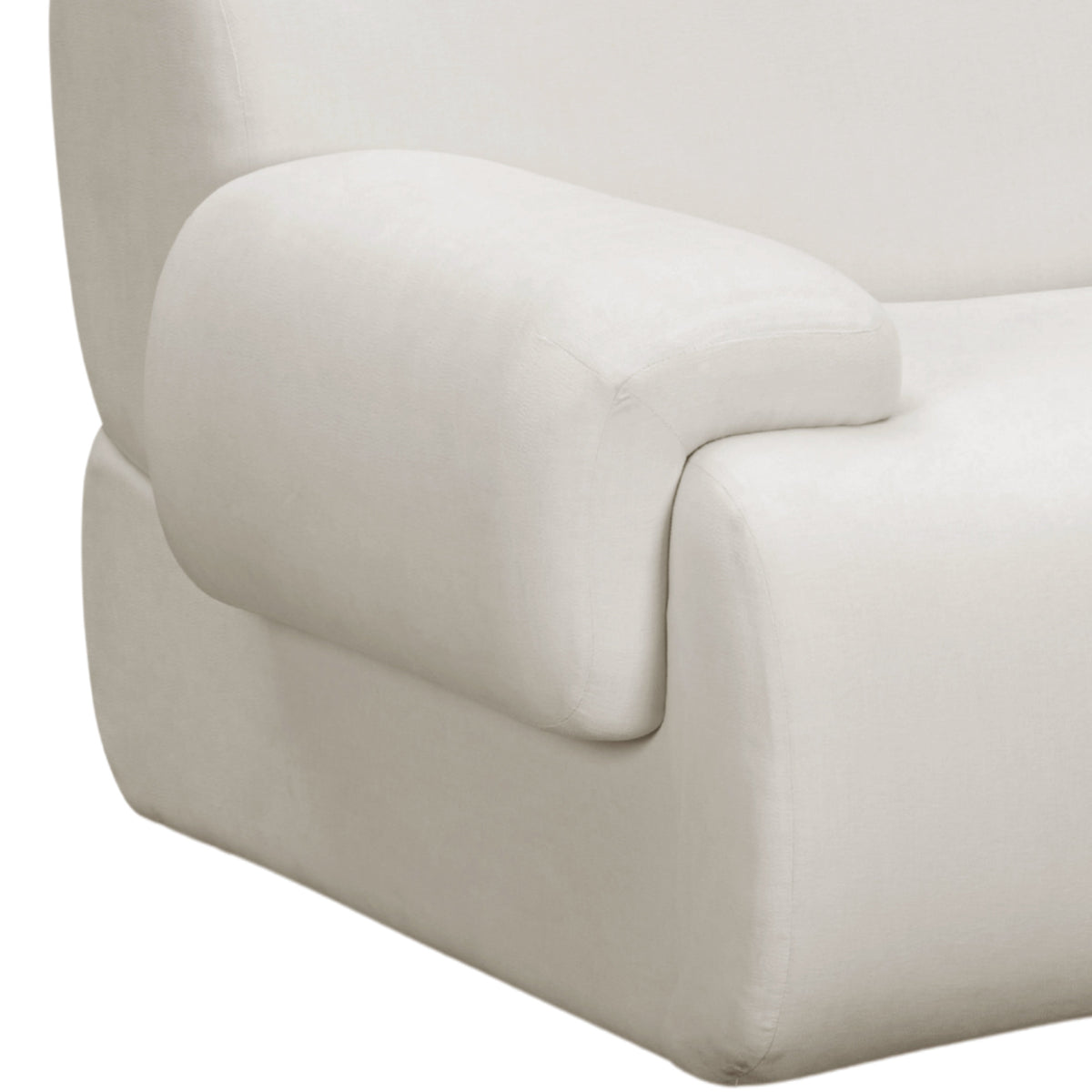 Zenith Cream Upcycled Fabric Modular RAF Sectional by TOV Furniture – photo 4 of 8