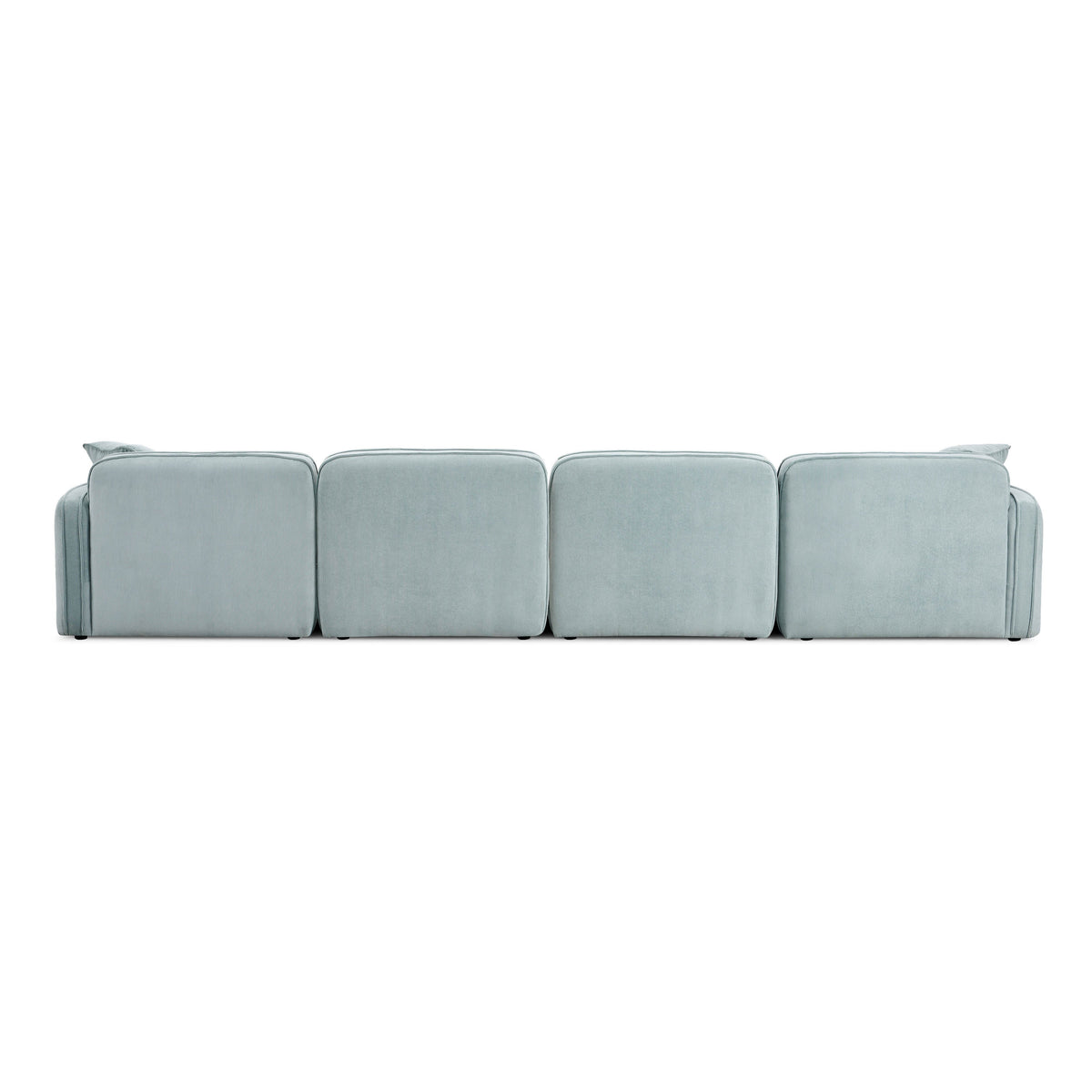 Travie Sea Blue Performance Corduroy Velvet 6-Piece Modular U-Sectional by TOV Furniture – photo 4 of 7