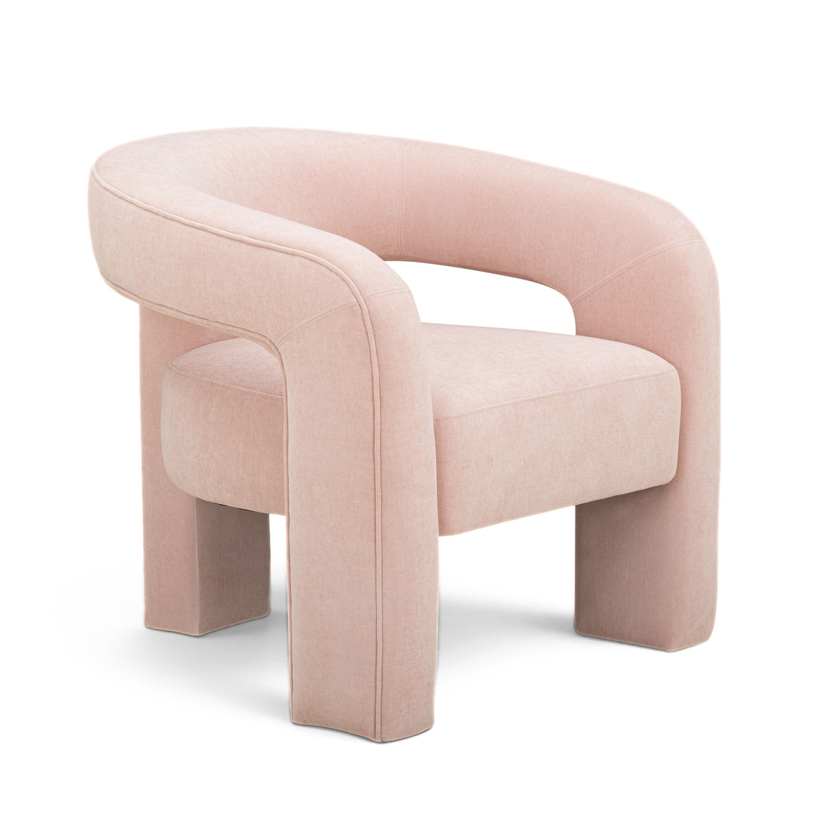 Malone Blush Performance Chenille Accent Chair by TOV Furniture – photo 2 of 6