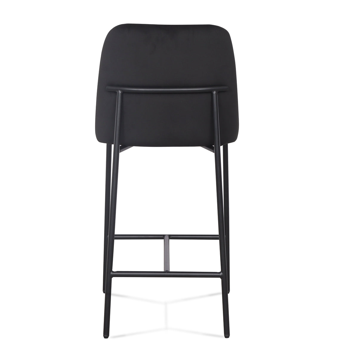 Sydney Black Performance Velvet Counter Stool - Set of 2 by TOV Furniture – photo 7 of 8