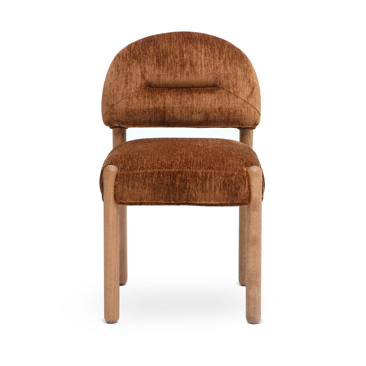 Bruno Bronze Thick Performance Chenille Arched Back Dining Chair by TOV Furniture – photo 2 of 8