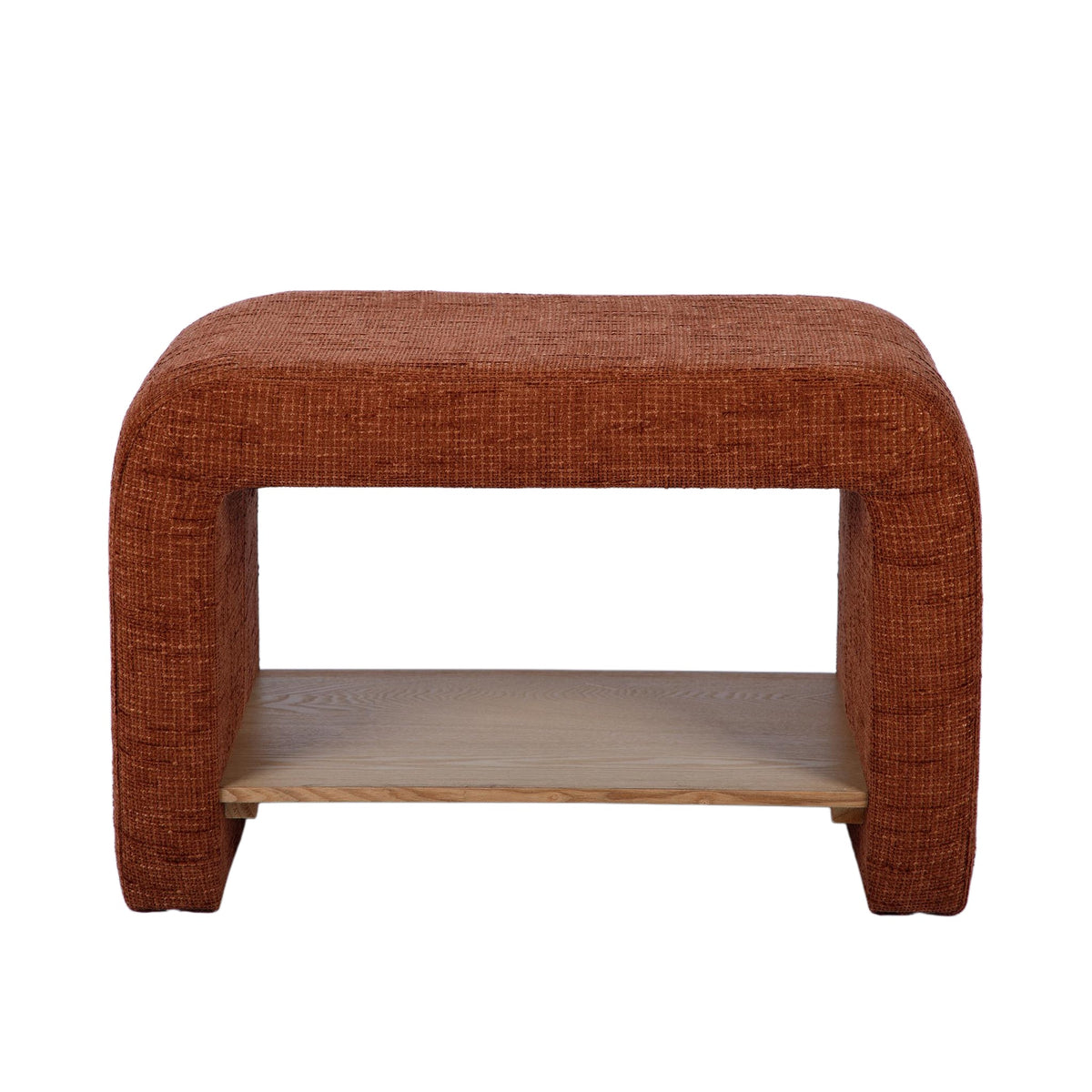 Alvie Copper Railroad Chenille Storage Side Table by TOV Furniture – photo 1 of 5