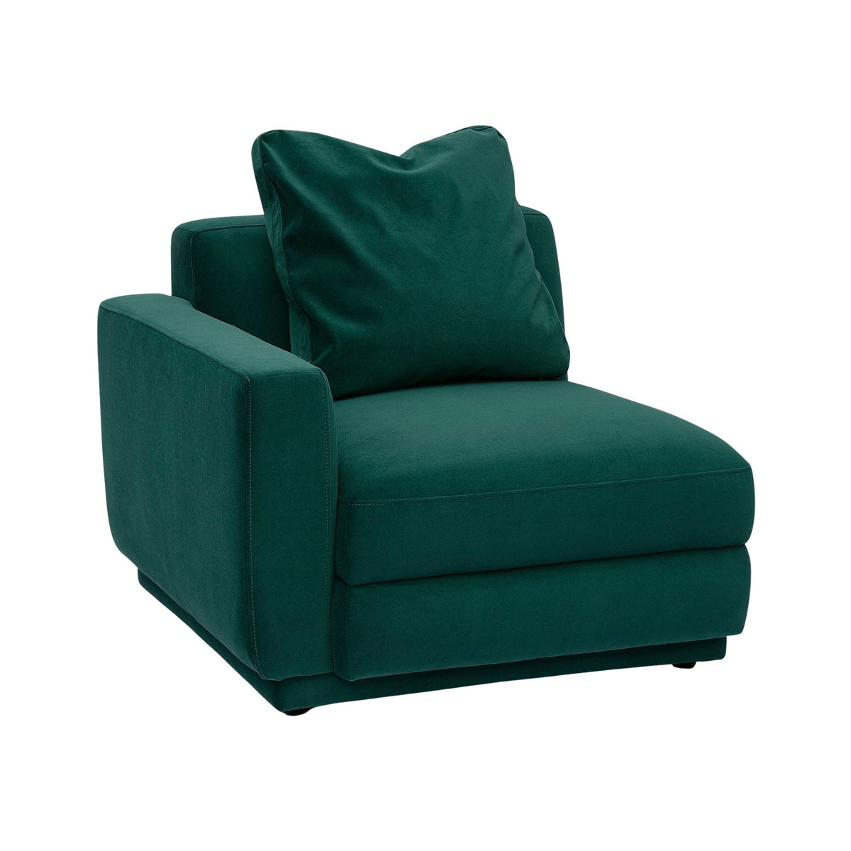 Perry Deep Green Performance Velvet Modular Sectional LAF Corner Chair by TOV Furniture – photo 2 of 6