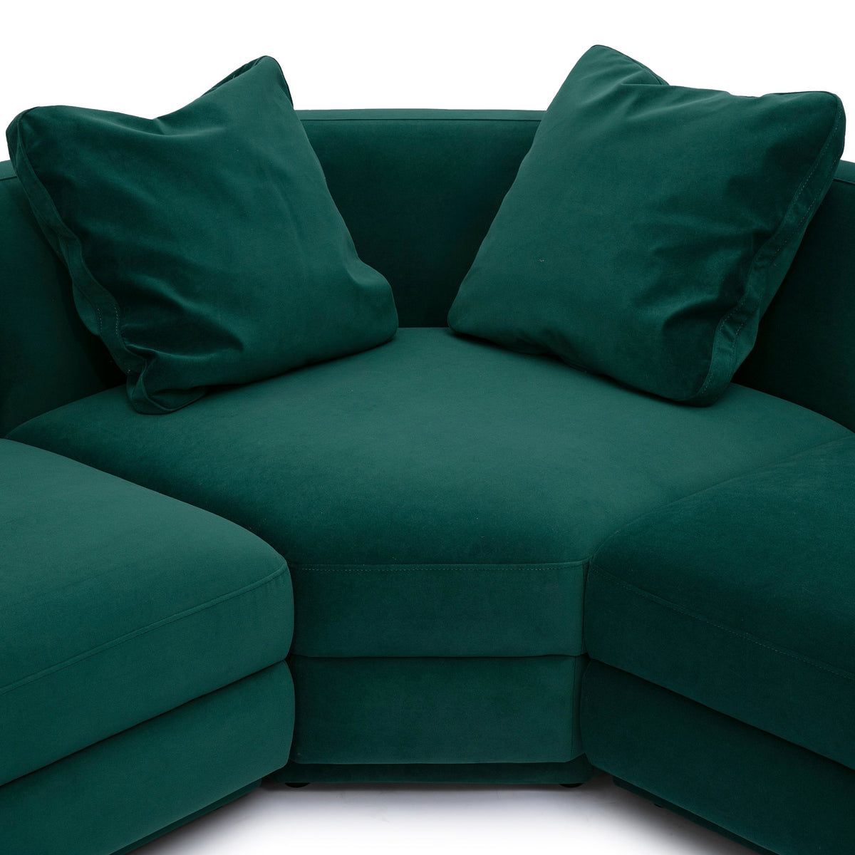Perry Deep Green Performance Velvet Modular L-Sectional by TOV Furniture – photo 5 of 6