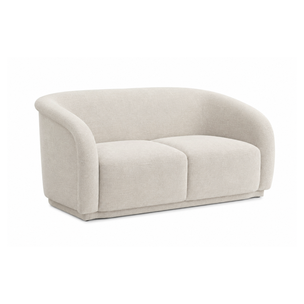 Yara Sand Distressed Chenille Loveseat by TOV Furniture – photo 2 of 5