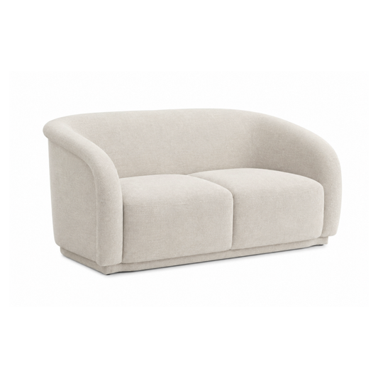 Yara Sand Distressed Chenille Loveseat by TOV Furniture – photo 2 of 5