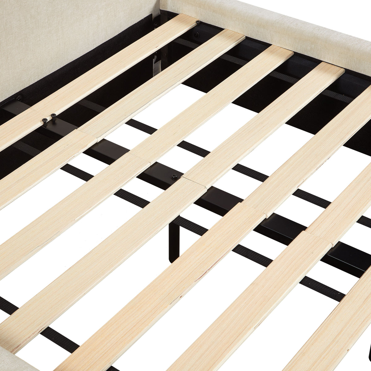Leah Cream Performance Chenille Queen Bed by TOV Furniture – photo 11 of 11