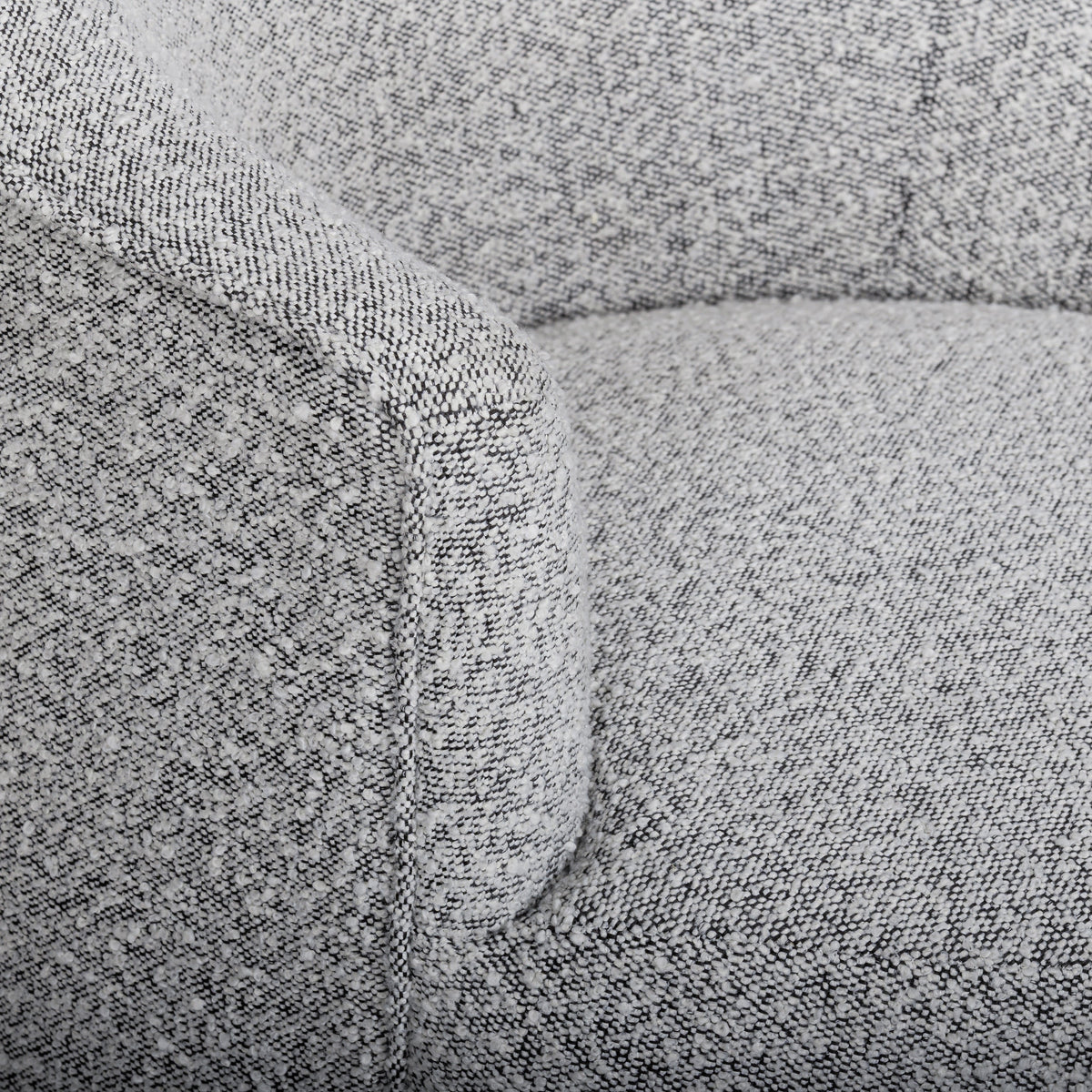 Skyla Grey Performance Boucle Swivel Chair by TOV Furniture – photo 6 of 7