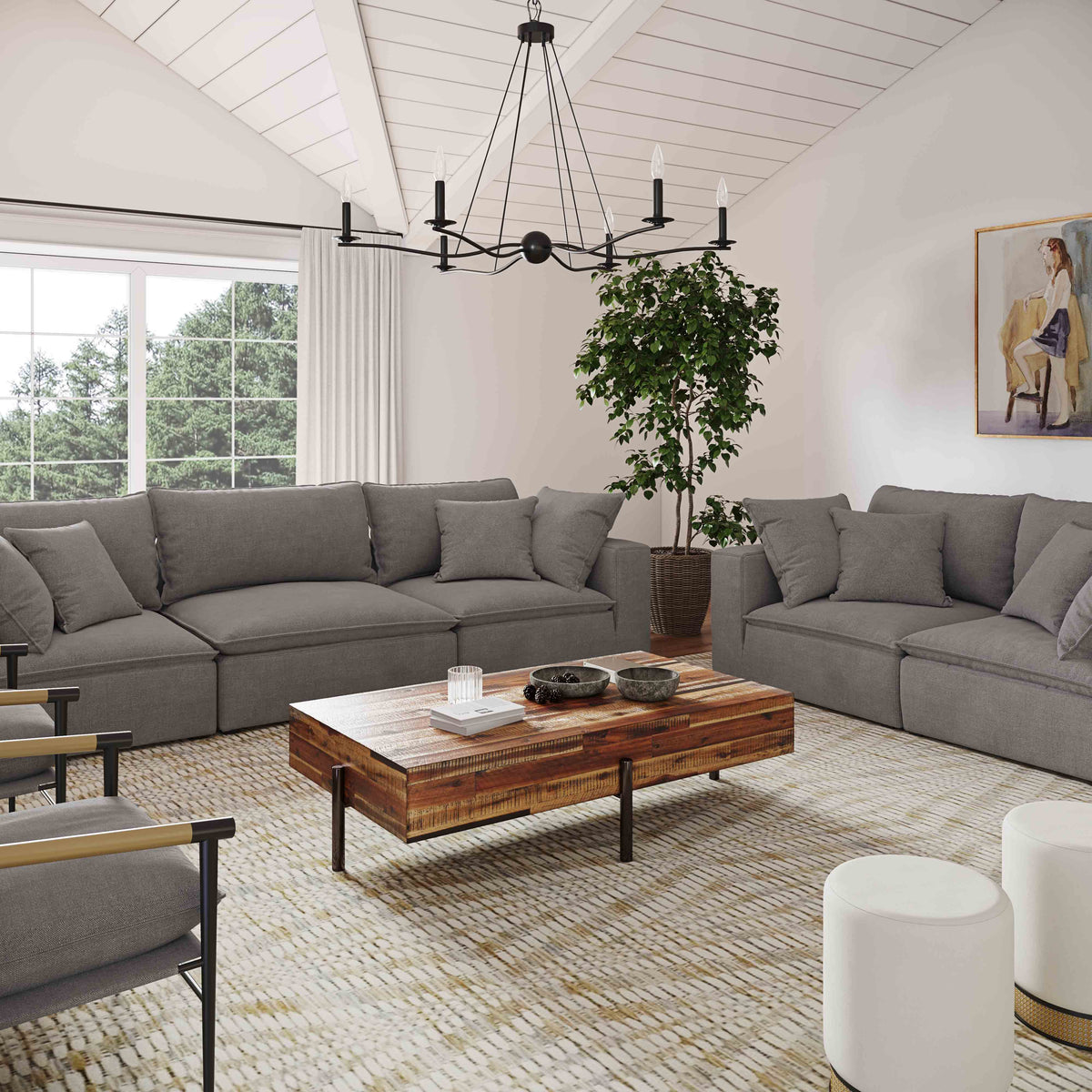 Cali Performance Fabric Accent Chair by TOV Furniture – room view