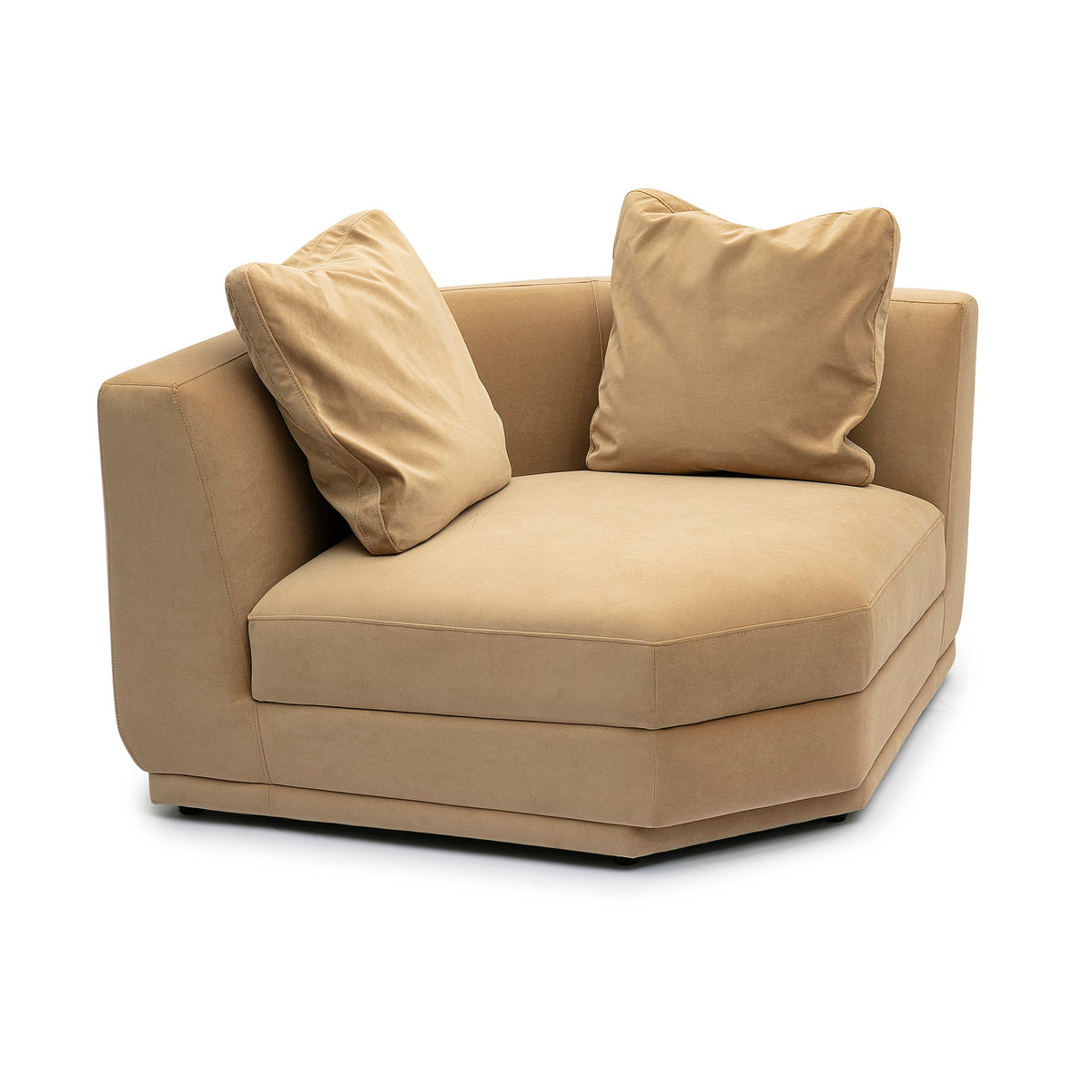 Perry Tan Performance Velvet Modular Sectional Wedge by TOV Furniture – photo 1 of 6