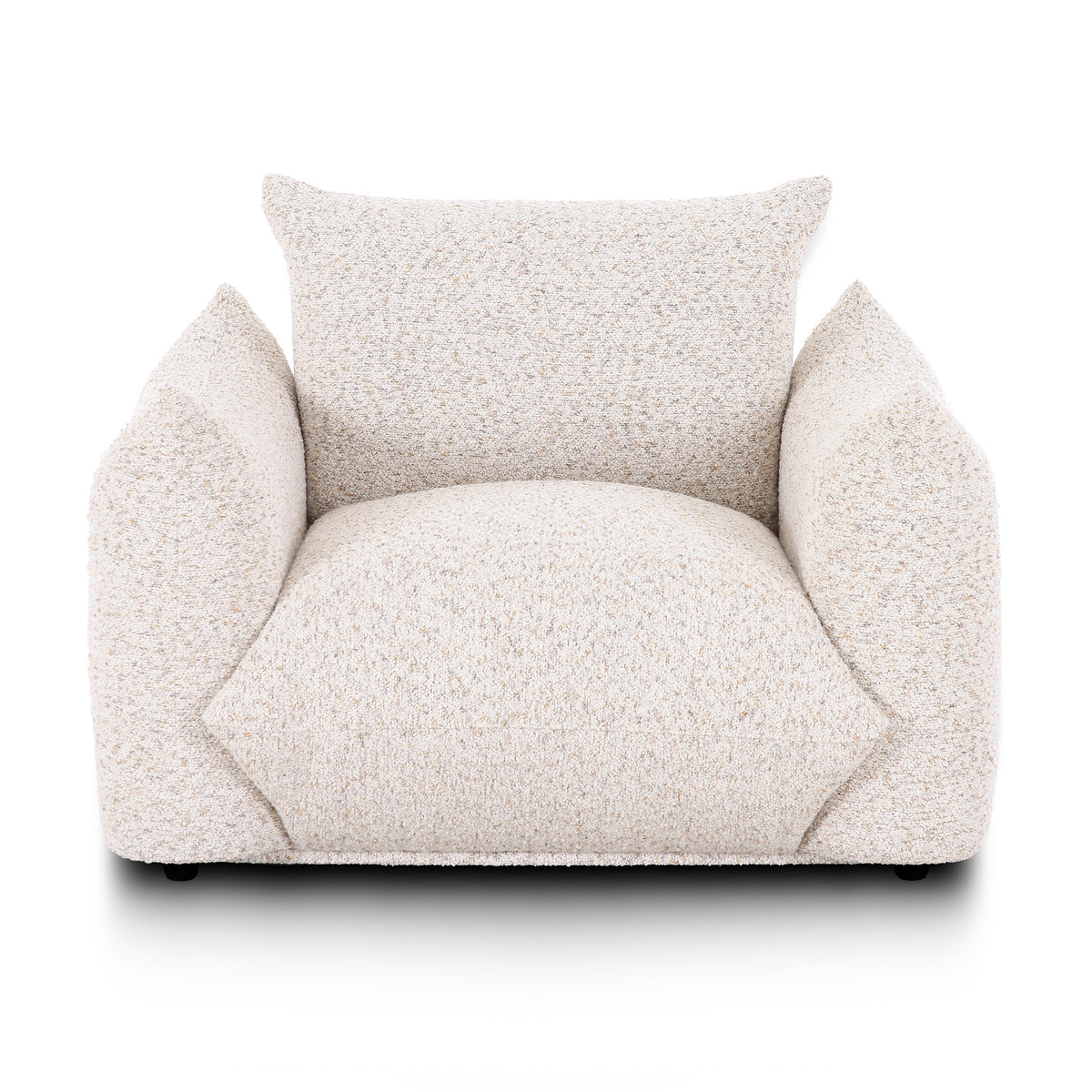 Saint Tropez Nubby Fabric Armchair in Sand by TOV Furniture – photo 1 of 8