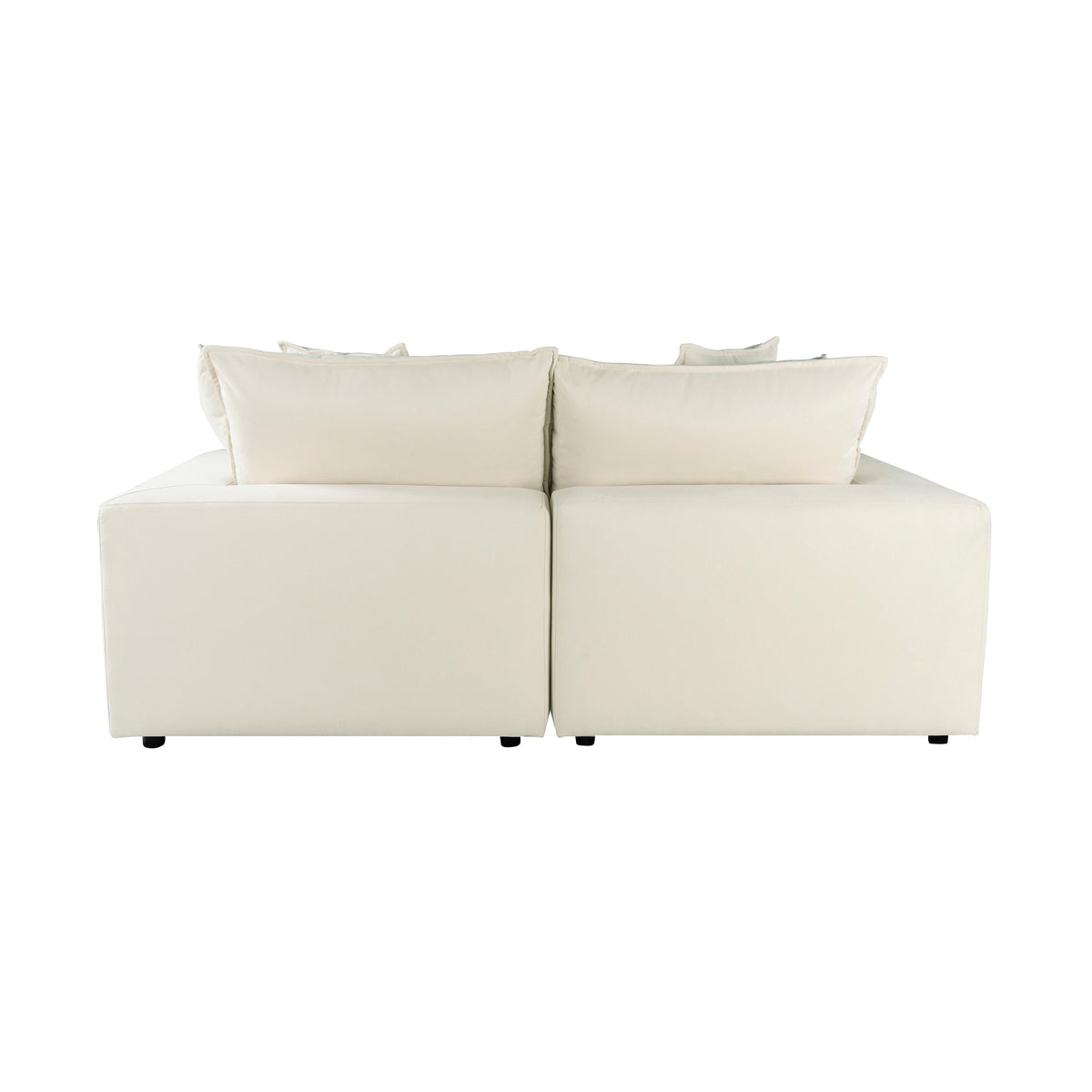 Cali 80" Natural Performance Fabric Modular Loveseat by TOV Furniture – photo 6 of 7