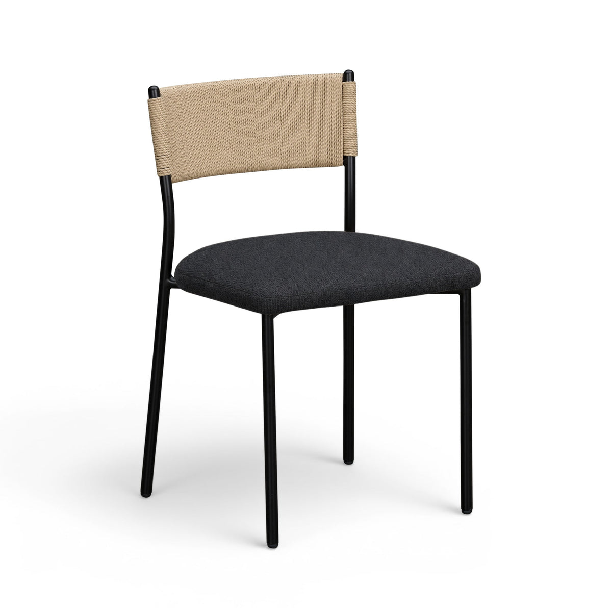 Celine Black Performance Boucle Dining Chair - Set of 2 by TOV Furniture – photo 3 of 7