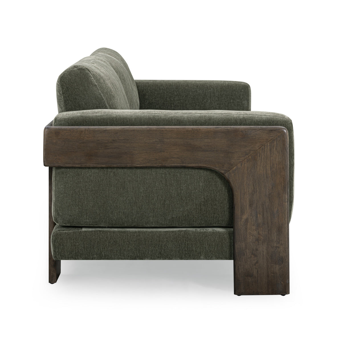 Elyn 91" Olive Green Upcycled Contract-Grade Chenille Sofa by TOV Furniture – photo 5 of 7