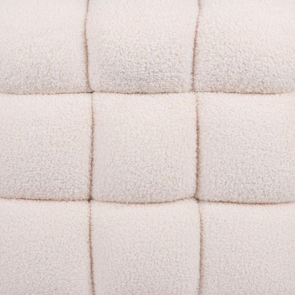 Anita 38.5" Cream Shearling Storage Bench With Reversible Tray Top by TOV Furniture – photo 9 of 9