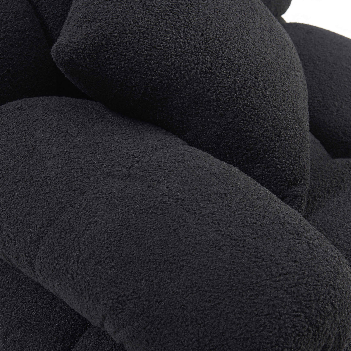 Calliope Black Performance Vegan Shearling 4-piece Modular Sectional by TOV Furniture – photo 9 of 10