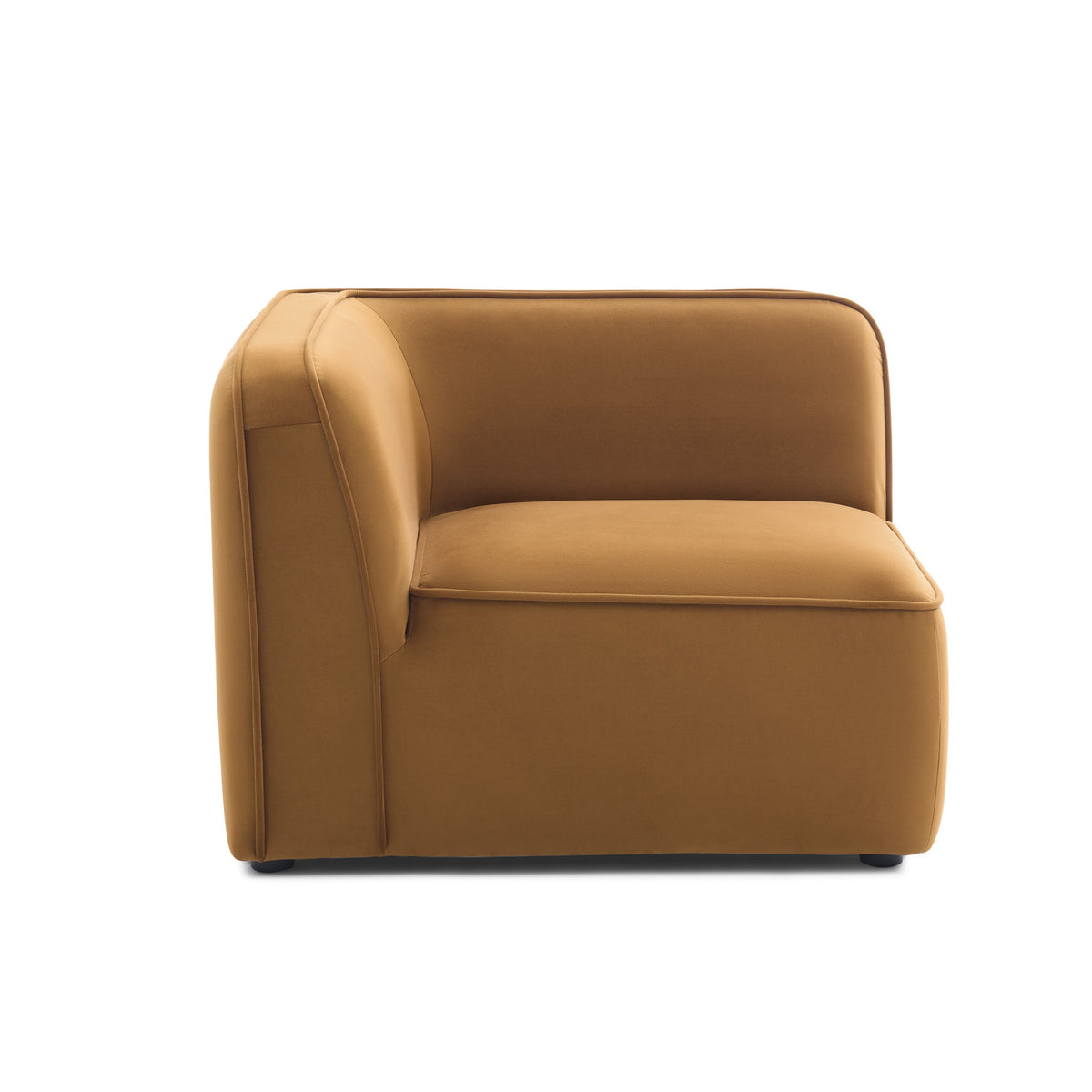 Travie Honey Performance Velvet Corner Chair by TOV Furniture – photo 2 of 5