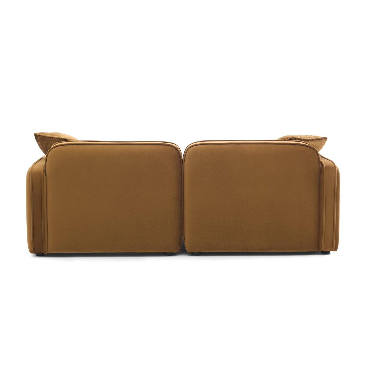 Travie 78" Honey Performance Velvet Modular Loveseat by TOV Furniture – photo 3 of 5