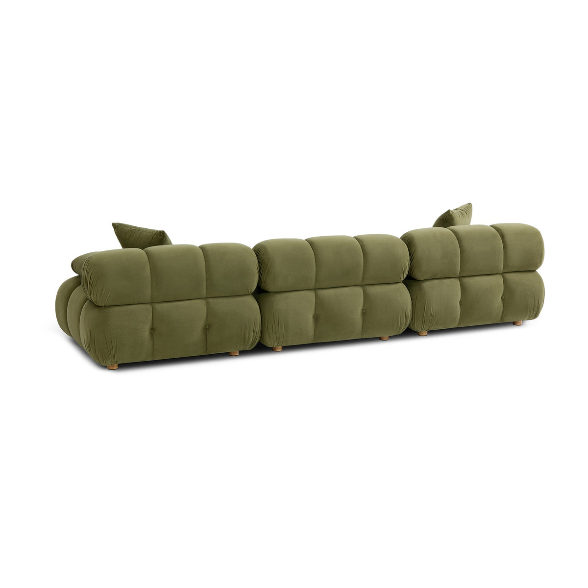 Calliope 118" Olive Green Performance Velvet Modular Sofa by TOV Furniture – photo 3 of 5