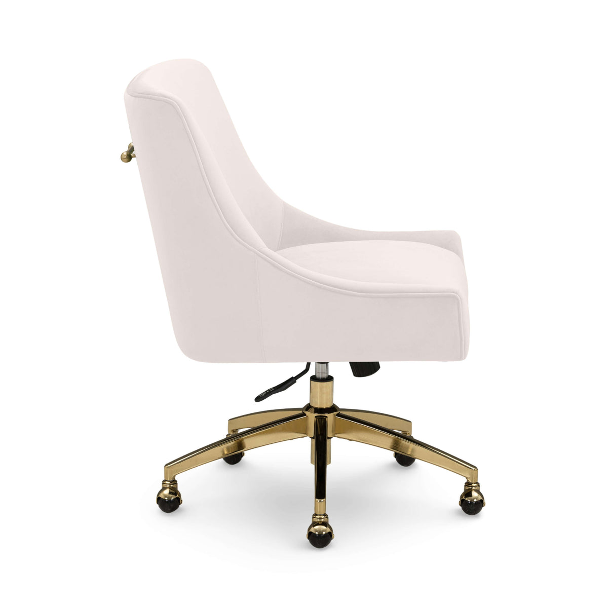 Beatrix Cream Performance Velvet Office Swivel Chair by TOV Furniture – photo 4 of 7