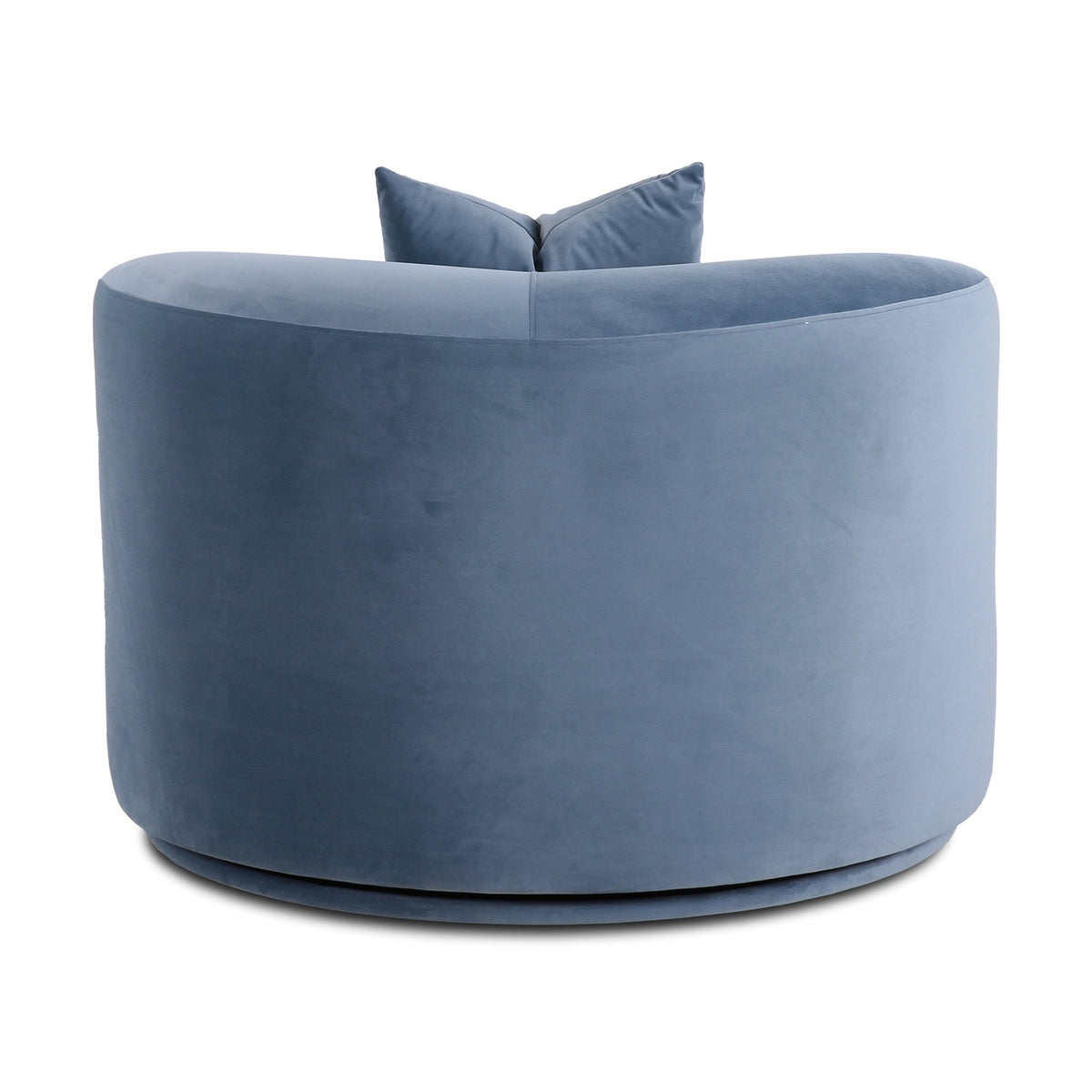 Fickle Blue Stone Velvet Swivel Accent Chair by TOV Furniture – photo 6 of 8