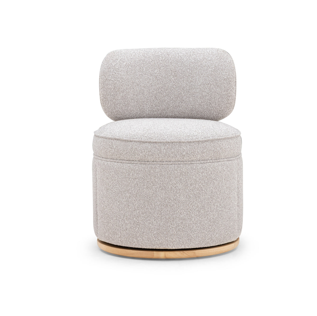 Amaya Grey Textured Performance Fabric Swivel Desk Chair by TOV Furniture – photo 3 of 10