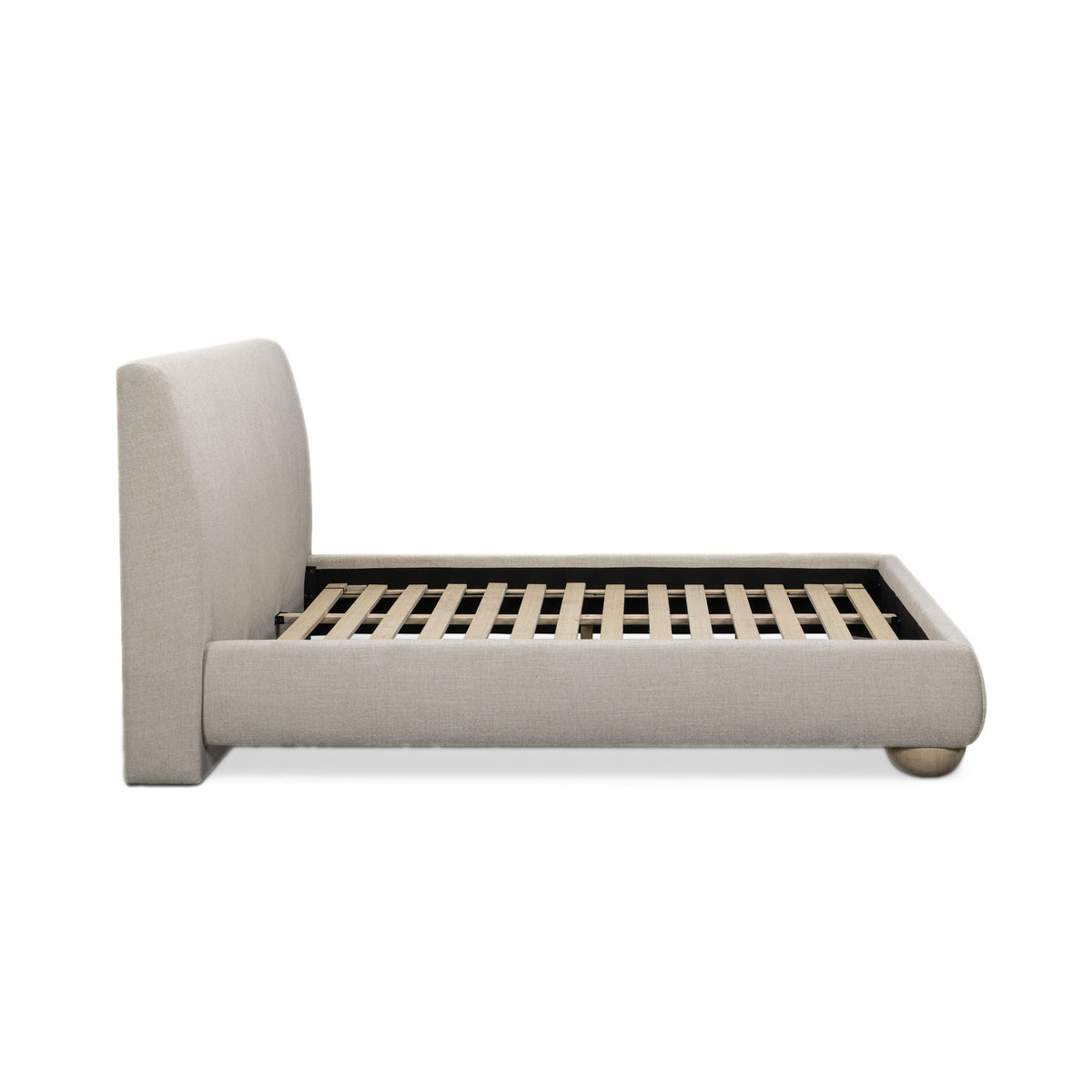 Rayne Cream Textured Fabric King Bed by TOV Furniture – photo 7 of 8