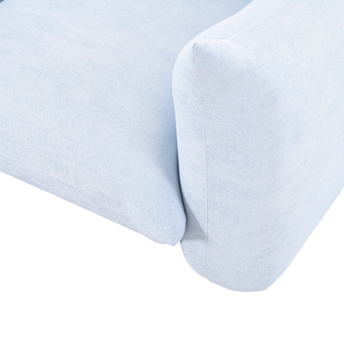 Saint Tropez Light Blue Performance Petite Boucle Outdoor Armchair by TOV Furniture – photo 3 of 6