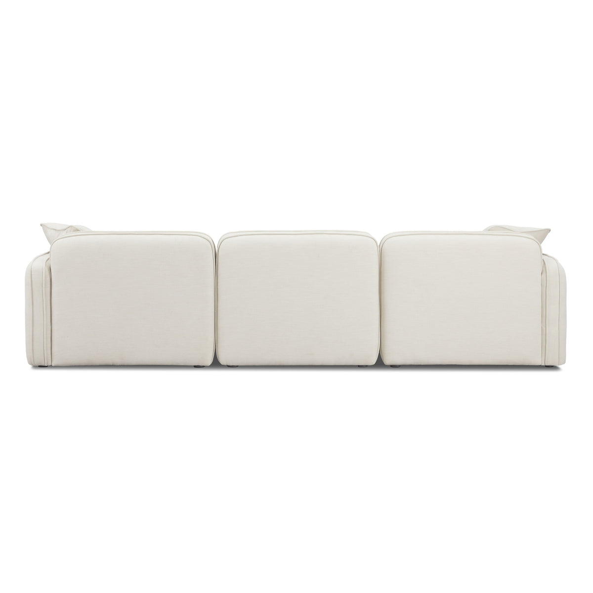 Travie 4-Piece Sand Upcycled Performance Linen Modular Sectional by TOV Furniture – photo 8 of 10