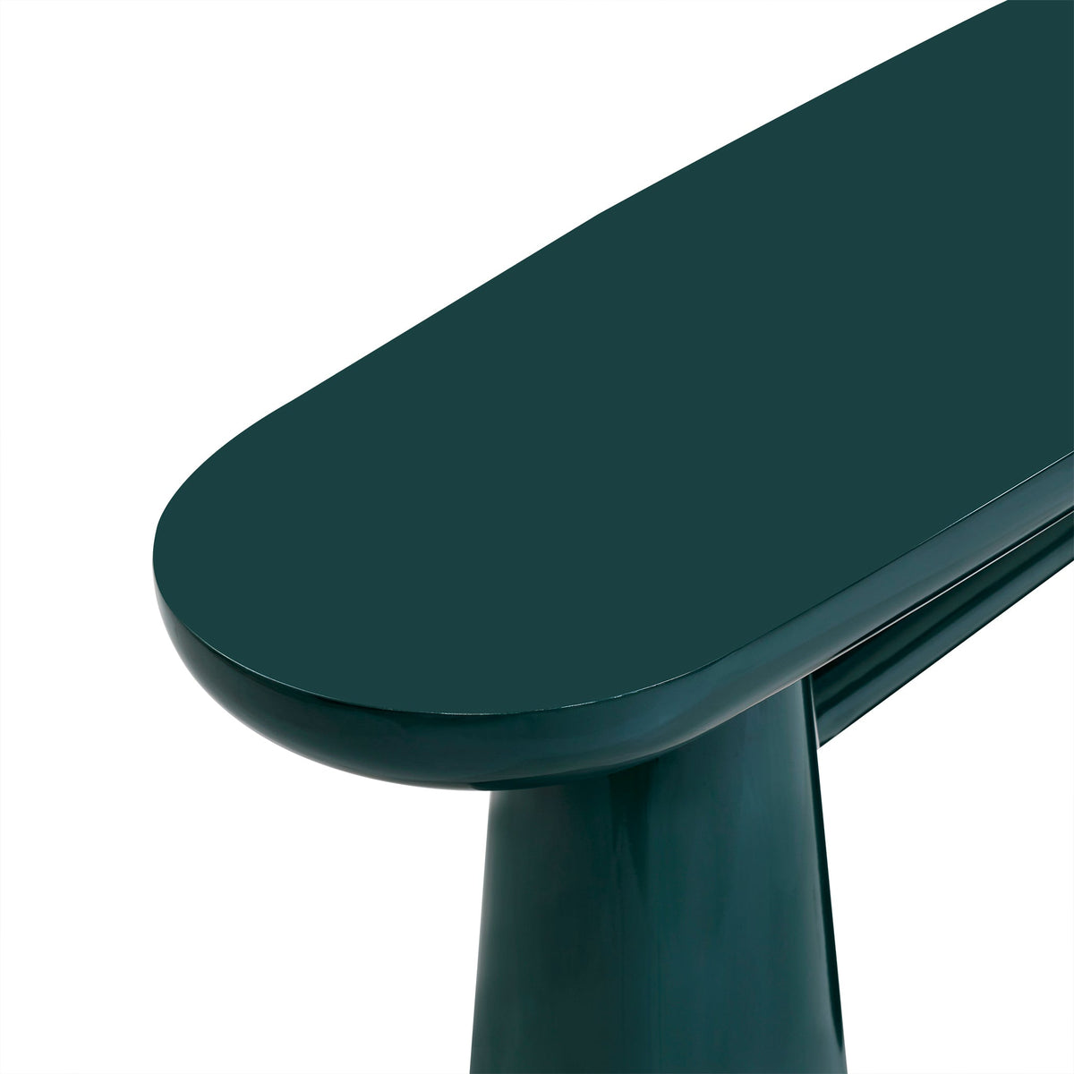 Baila 50" Forest Green Glossy Lacquer Console Table by TOV Furniture – photo 6 of 9