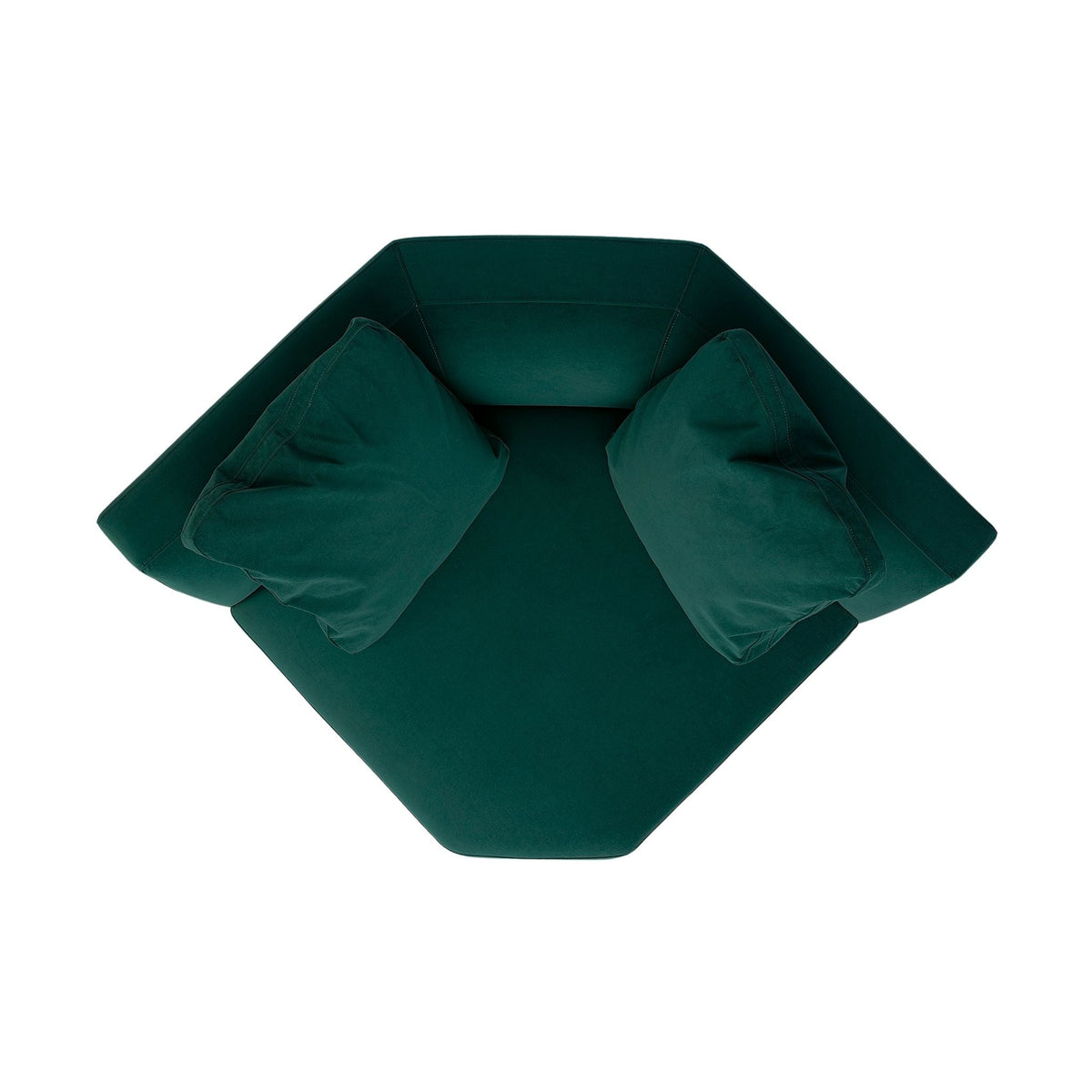 Perry Deep Green Performance Velvet Modular Sectional Wedge by TOV Furniture – photo 5 of 6