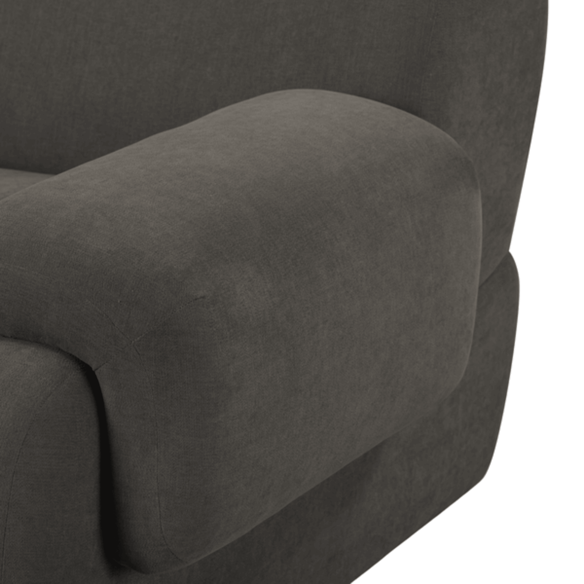 Zenith Gray Upcycled Fabric Modular Loveseat by TOV Furniture – photo 4 of 7