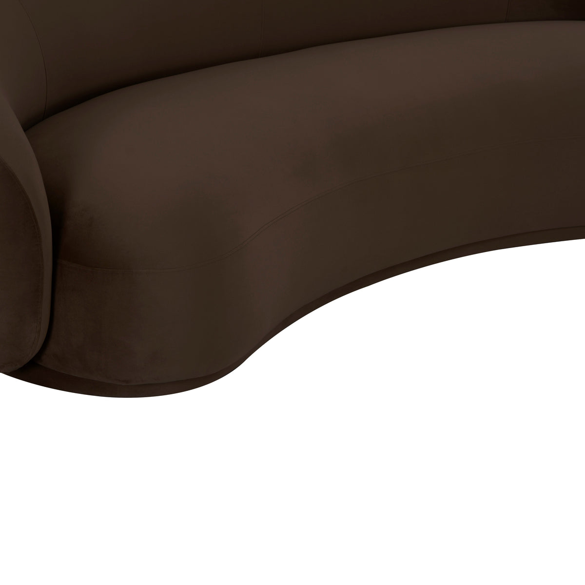 Kendall Chocolate Brown Performance Velvet Sofa by TOV Furniture – photo 5 of 6