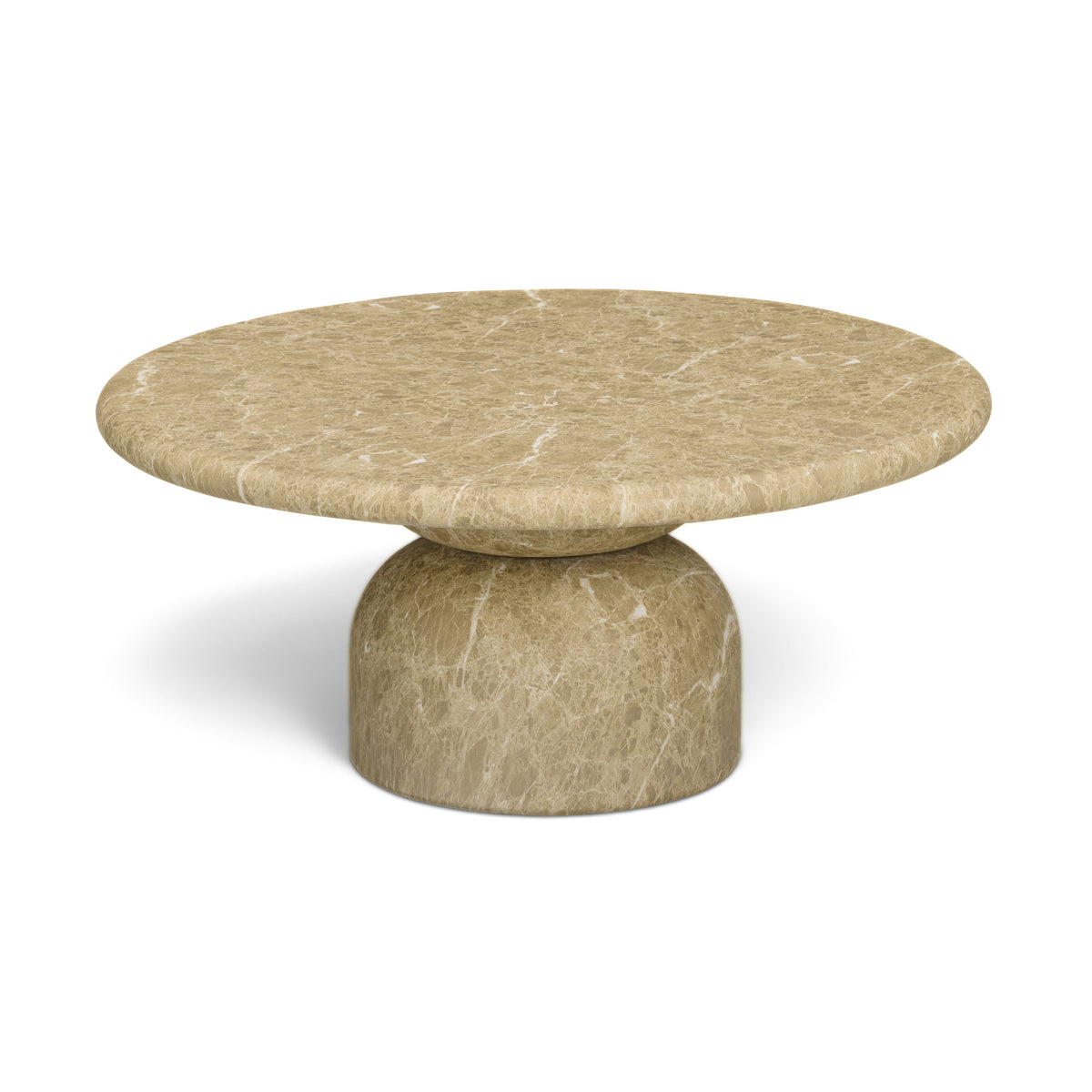 Cynthia 36" Light Emperador Faux Marble Indoor/Outdoor Coffee Table by TOV Furniture – photo 3 of 6
